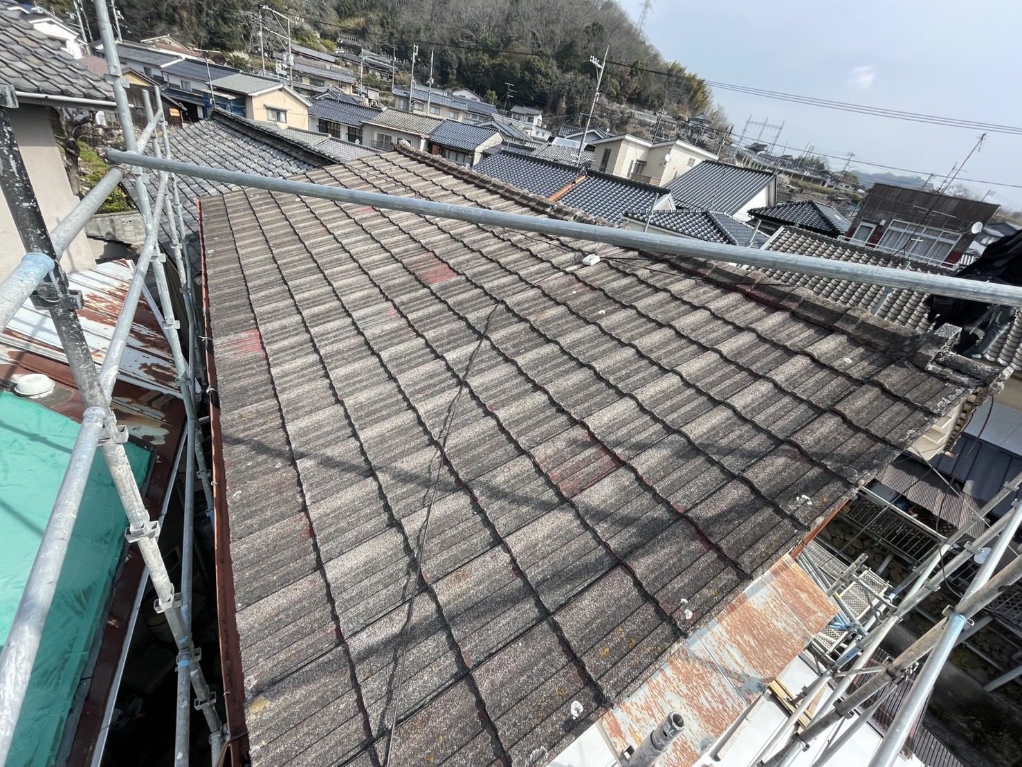 瓦屋根から板金屋根に張り替え工事｜伴場板金