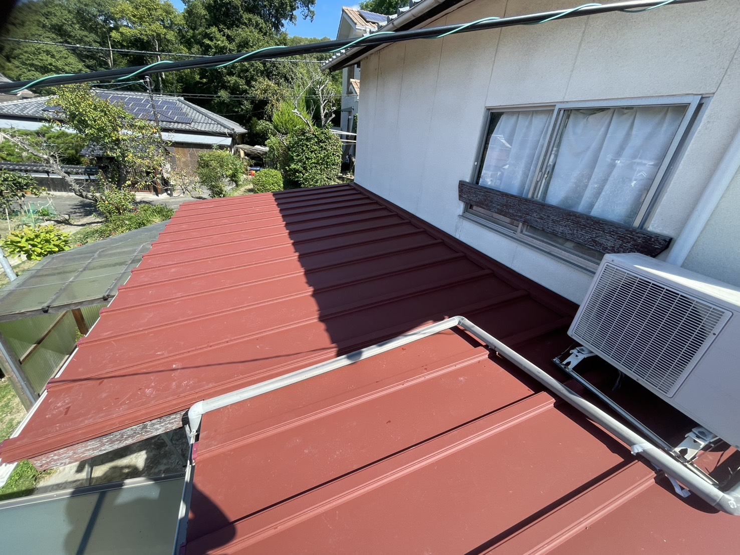 板金瓦棒屋根カバー工事