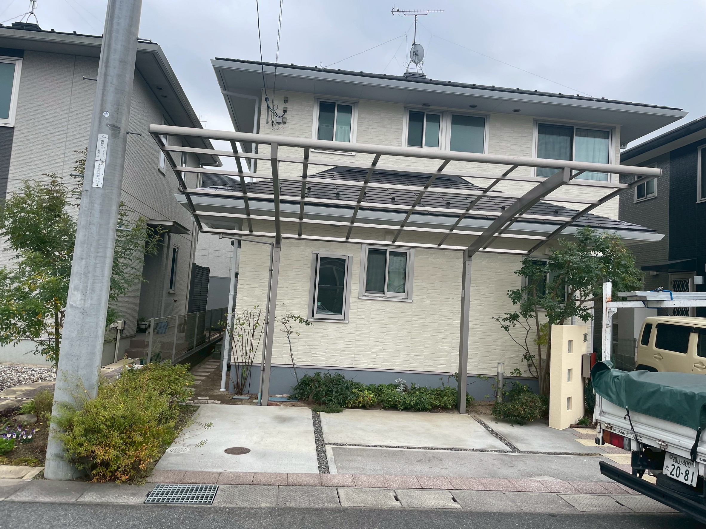 カーポートポリカ張り替え